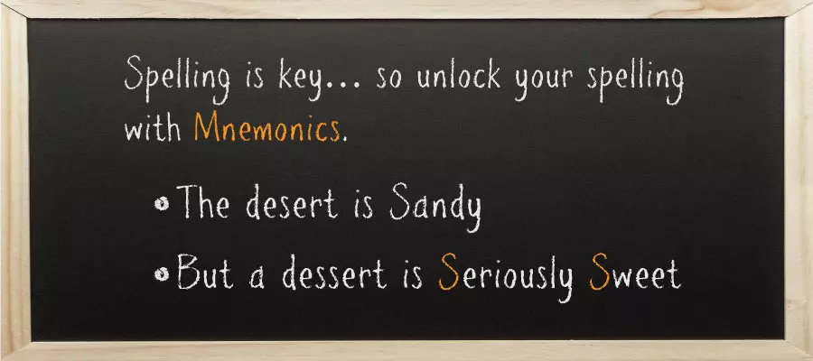 Spelling is key… so unlock your spelling with mnemonics